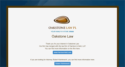 Desktop Screenshot of oakstonelaw.com