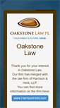 Mobile Screenshot of oakstonelaw.com